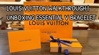 Louis Vuitton Unboxing, Essential V Bracelet