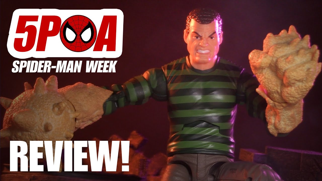 Retro Sandman (2021) Figure Review and Movie Style Head Swap Hasbro Marvel Legends - 5POA