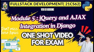 Mod5- FSD Imp Topics Module Wise+-PASSING+Notes- PACKAGE-FULLSTACK DEVELOPMENT (21CS62)#vtu  #21cs62