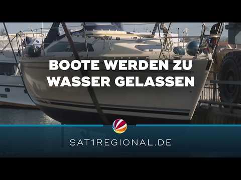 Segelsaison startet: Abslippen von Tausenden Booten in Schleswig-Holstein
