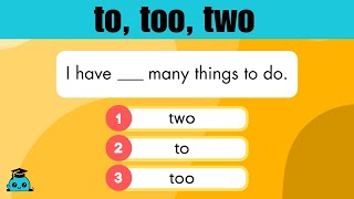 To, Too, and Two Quiz (Tricky Homophone English Quiz)