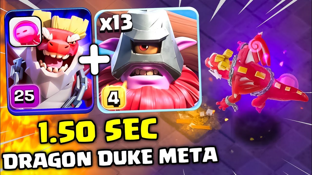 TH18 랭크 배틀에서 드래곤 듀크 전략이 멈출 수 없다🔥 | 쉬운 3스타 공격 클래시 오브 클랜