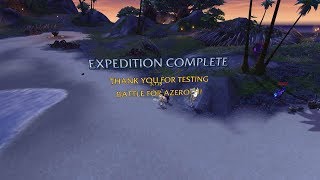 Island Expeditions Preview in Battle for Azeroth Alpha (UnGol Ruins Heroic Difficulty)