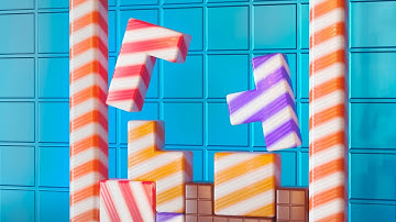 Sweet Candy Tetris 🍬 [Satisfying]