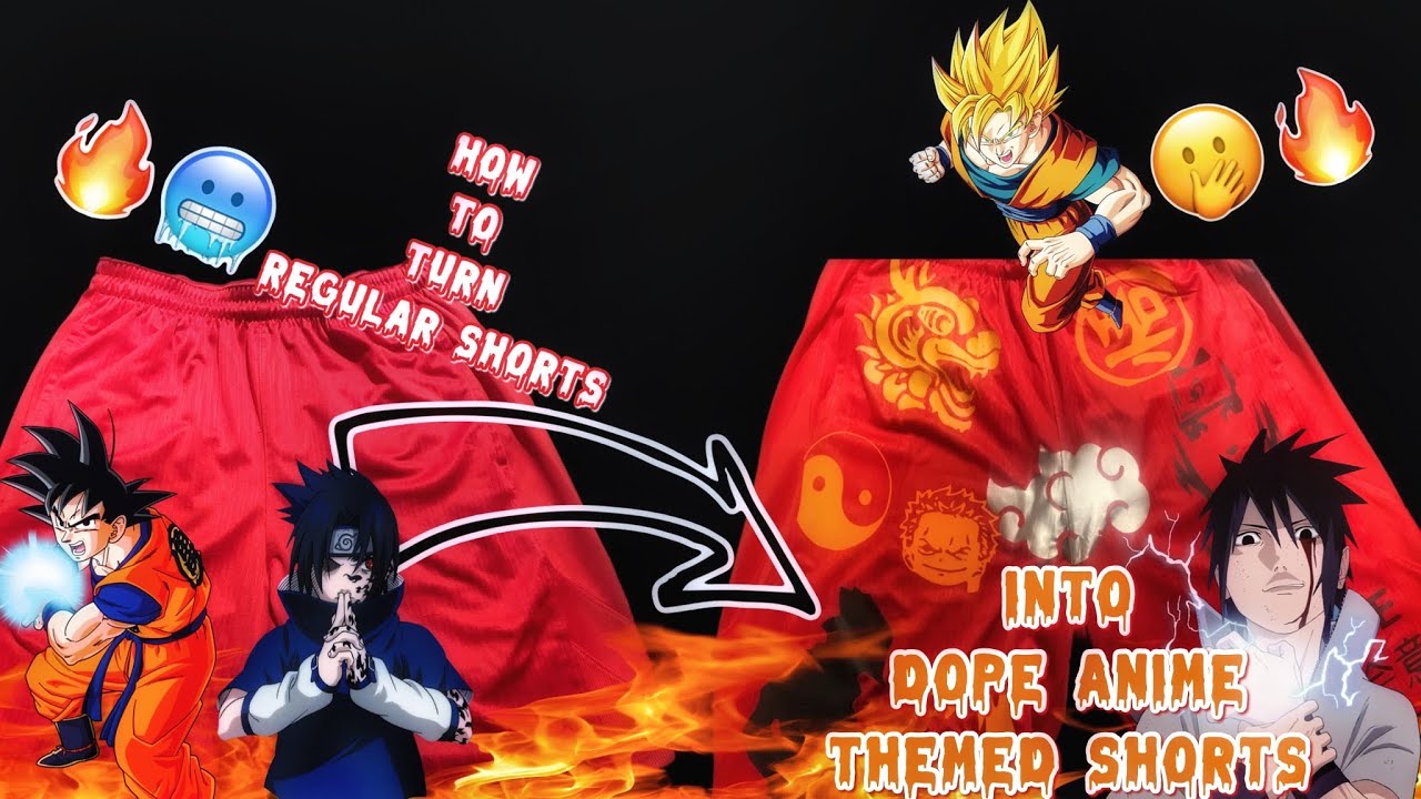CUSTOM ANIME SHORTS Concept Clothing Customization YouTube