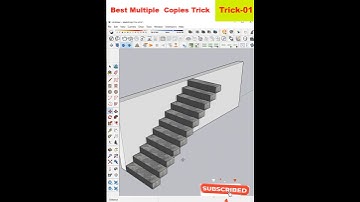 How to Multiple copies in SketchUp | Quick Tips Multiple Objects | Multiply | Tips and Tricks