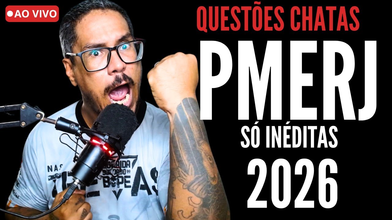 🚓 PMERJ 2026 - QUESTÕES QUE PODEM COMPLICAR SUA VIDA - MINI SIMULADO PARA POLÍCIA MILITAR DO RJ
