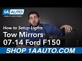 How To Setup Lighting on Tow Mirror 2007-14 Ford F150