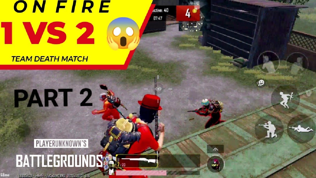 ONLY M24 🥵😱 1 VS 2 IN TDM BATTLEGROUND MOBAIL INDIA 🥵😱 1 VS 2 # ...