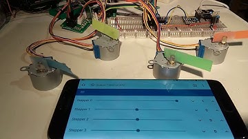 Mqtt controls several stepper motors on ESP8266 (ESP-1)