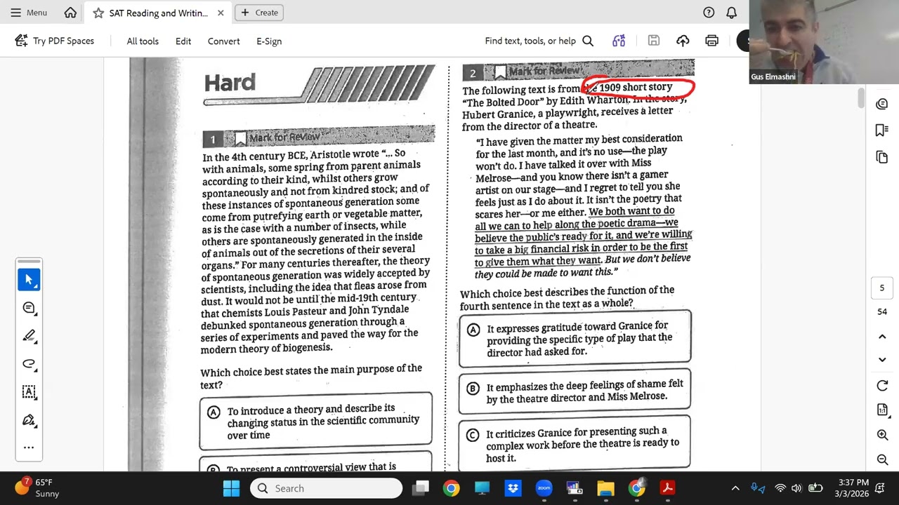 SAT Class March Exam   2026 03 03