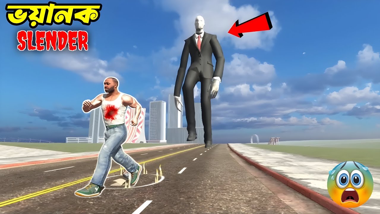 Franklin কে Slender Man অ্যাটাক করেছে 😰 | "Franklin Was Attacked By Slender Man" GTA 5 !!