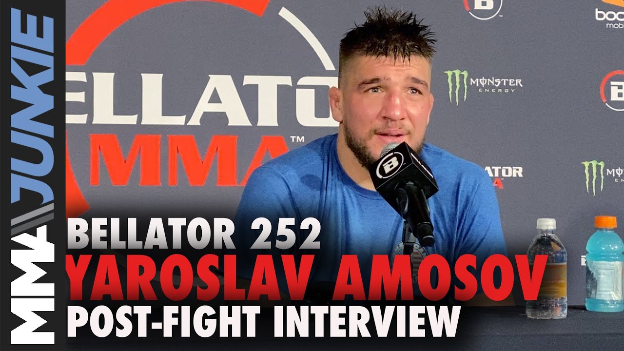 Yaroslav Amosov wants title shot against champ Douglas Lima | Bellator 252 post fight interview