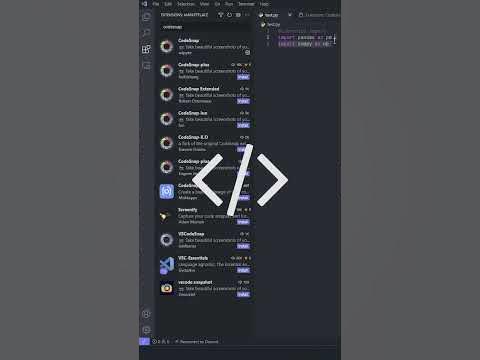 Take Aesthetic Pictures of your Code in VSCode - YouTube