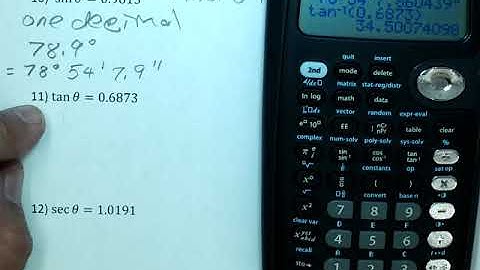 TI-36X Pro Inverse Trignonmetric Functions