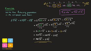 How to Simplify Expressions With Square Roots and Surds | Worked Example | Radford Mathematics