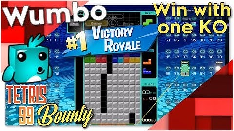 Tetris 99 Bounty - "win with exactly 1 ko"