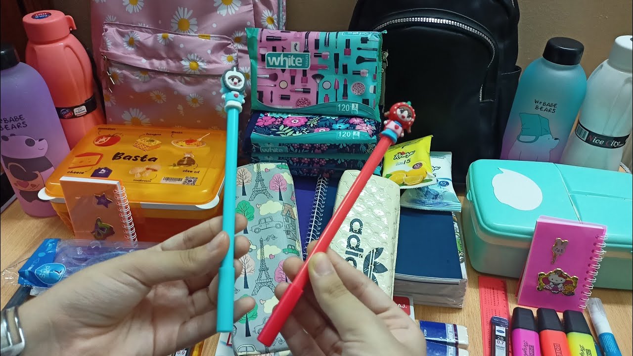 مشتريات المدرسة للبنات 2024 أدوات مدرسية وشنط للدرس #مشتريات المدرسة