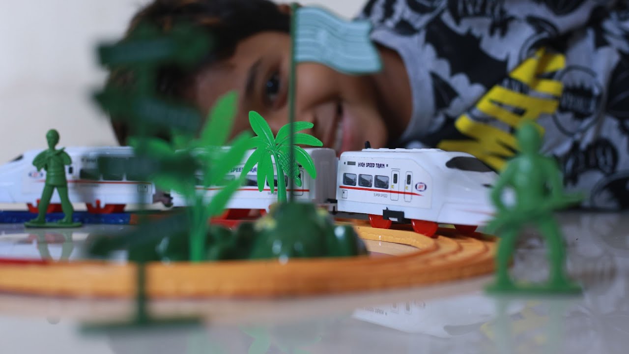 Tasdid play with bullet train || high speed train toy  || bullet train for kids || brothers toy