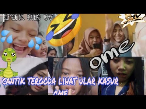 Reaksi lihat ular kasur prank di ome tv || wajah cantik 😘indo terbaru 😎