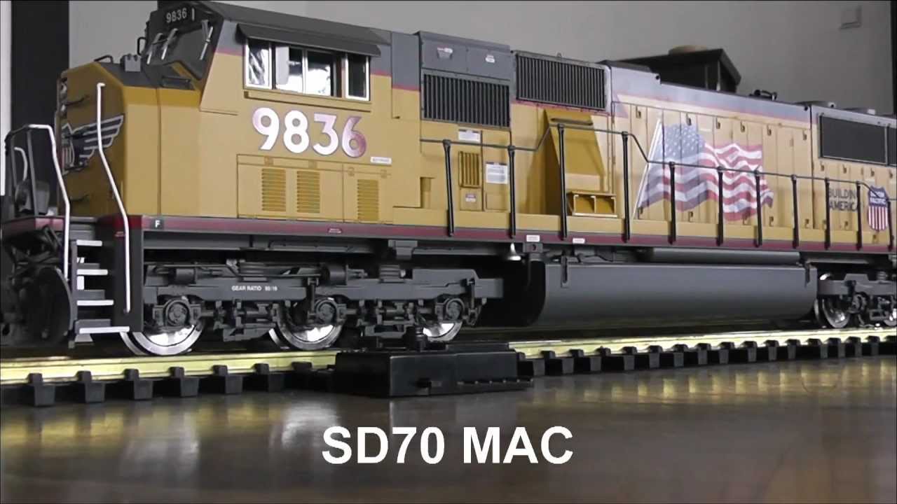 Indoor g scale Union Pacific Freight Consist - YouTube