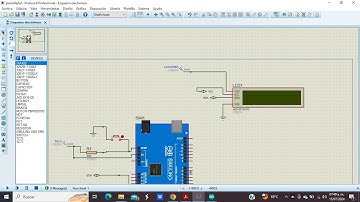 how to use (configure)  the JHD-2X16-12C screen using proteus and ARDUINO