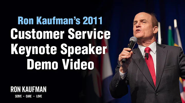 Watch: Ron Kaufman’s Customer Service Keynote Speaker Video Demonstration