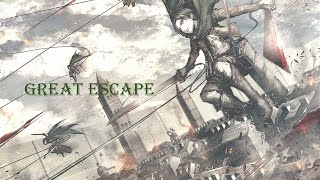 Video thumbnail of "Shingeki no Kyojin S1 ED2 | Cinema Staff - Great Escape (Lyrics with English Translation)"