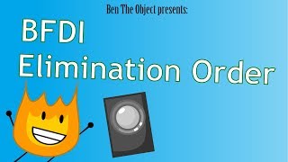 Battle for Dream Island Elimination Order