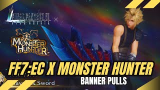 [Final Fantasy 7 Ever Crisis]  Byebye Blue Crystals  Monster Hunter Banner Pulls