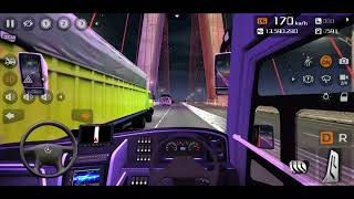 Tembus 200km/h di jembatan Suramadu | Po Kramat Djati  Versi Bussid screenshot 3