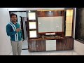 Living room tv unit कैसे बनाते है! How to install the TV unit on the wall