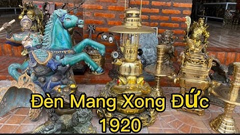 🔴🔴Đèn mang xong Đức 1920 _ Cặp Bình Đồng Nho Sóc _ Gốm Biên Hoà Xưa. Ngày 27/3 #đồcổcầnthơ #đồcổ