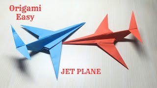 EASY JET PLANE ORIGAMI TUTORIAL  | DIY PAPER PLANE ORIGAMI CRAFTING I OrigamiEasyTT