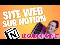 Comment crer un site web gratuitement sur notion  tuto outil superso  template