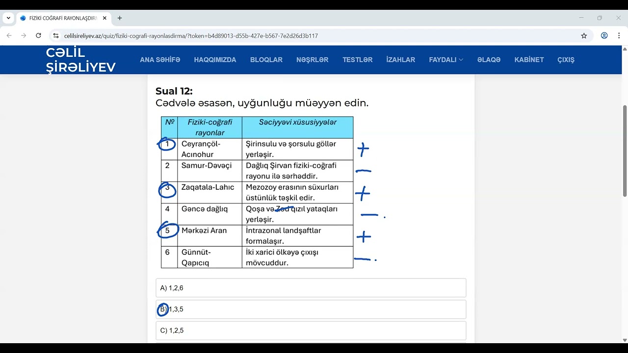 MÖVZU QUİZİ İZAHI- FİZİKİ-COĞRAFİ RAYONLAŞDIRMA. YANVAR QRUPLARINA QEYDİYYAT DAVAM EDİR. 0514661764