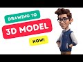 Drawing To 3d Generator | 3d Model Ai | Create 3D Model With AI | Drawing To 3D