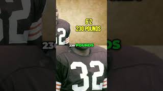 Jim Brown: NFL Legend's Unstoppable Force and Redefining Running Back #shorts #nfl #football