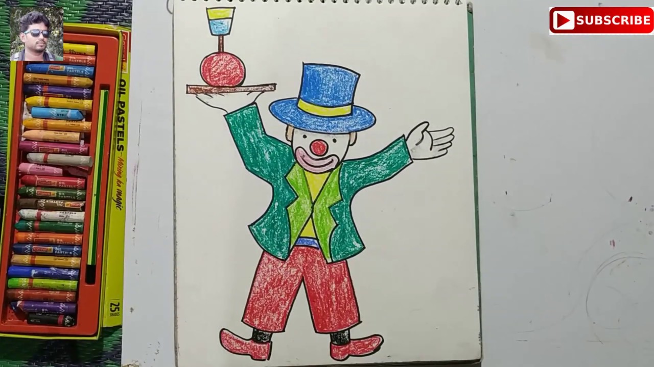 joker drawing for kids