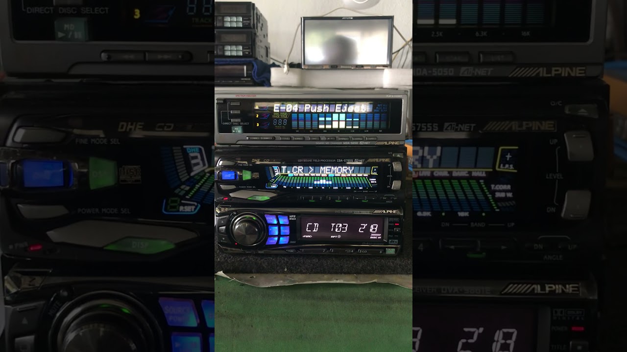 Alpine CDA 9861 CDA 5755s & MDA 5050 - YouTube