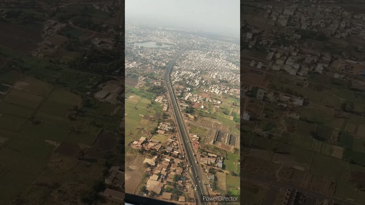 Landing in Belgaum /Belagavi Airport IXG spectacular view of the city