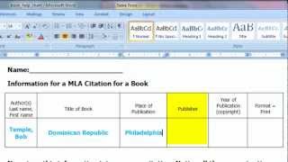 How to Cite a Print Book in MLA Format.mp4