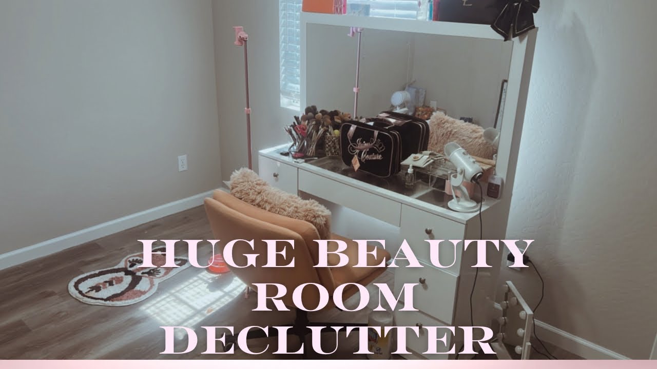 HUGE Makeup Room Declutter and Vanity Tour 2025