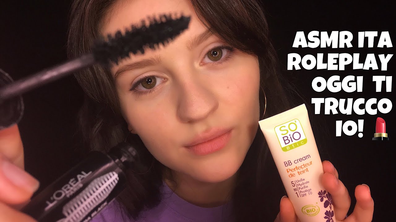 ASMR ITA RolePlay 👭 Oggi Ti Trucco Io! Personal Attention, Italian Whispering & Face Touching 🇮🇹