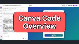 Canva Code Overview