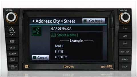 Navigation (input an address using voice recognition) Sequoia/Tundra Toyota of Slidell