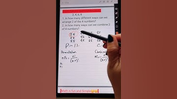 Examples of Permutations and Combinations #shortsyoutube #shortvideo #shorts #shortsmaths #maths