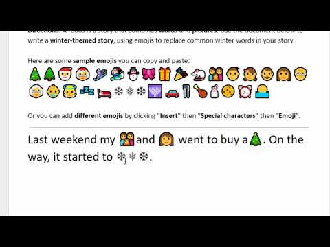 wintertime rebus story youtube story using emojis
