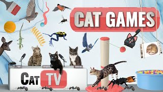 КОТ-игры | Лучшая подборка Cat TV, том 45 | 2 ЧАСА 🐝🐞🦋🦎🦜🐜🐭🧵