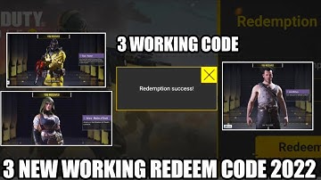 *New* 3 Working Redeem code 2022 | codm Redeem code July 2022 | cod mobile Redeem code Garena 2022